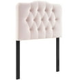 thumbnail image 4 of Annabel Twin Diamond Tufted Performance Velvet Headboard in Pink, 4 of 8