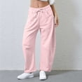 thumbnail image 2 of Felirenzacia Women's Sweatpant,Barrel Wide Leg Pants, Casual Athleisure Gym Jogginf Wear, 2 of 7