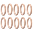 thumbnail image 2 of DIY Craft Wood Rings, Sufficient Quantity Comfortable Beautiful  Natural Wooden Rings  For Jewelry Making For Baby Teething 6cm, 2 of 8