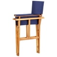 thumbnail image 5 of vidaXL Chaises de Réalisateur 2 Pcs Bois d'Acacia Massif Bleu, 5 of 5