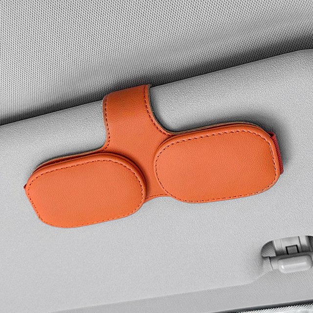 Car Multifunctional Glasses Holder Double Clip Sunglasses Ticket Holder Storage