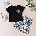 thumbnail image 2 of ibuvkizy Baby Girl Clothes Toddler Girl Short Clothing Sets,Toddler Kids Baby Boys Fashion Cute Short Sleeve Tree Print Casual Pocket Shorts Suit,Summer Casual Top Tee Shirts,Gifts for Her, 2 of 9