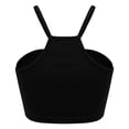 thumbnail image 2 of Women Summer Tops Women's Slim Fit Short Sleeveless Vest With Top Casual Tops for Women plus Size Sliders for Girls Cheer Workout Shirts Camisole Loose Fitting Rayon Compression Top with Black M, 2 of 5