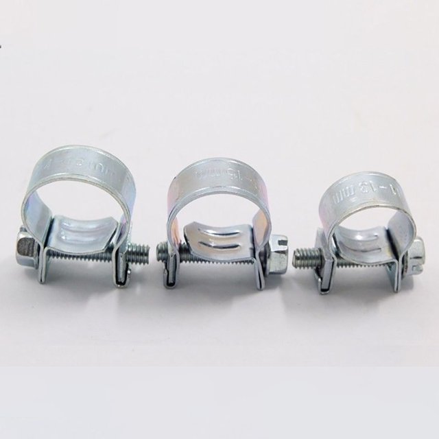 10Pcs 3/8 inch Fuel Injection Gas Line Hose Clamps Clip Pipe Auto