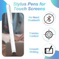thumbnail image 4 of Uxcell Stylus Pens for Touch Screens, High Precision Universal Bling Stylus Crystal Metal Capacitive Pens White, 4 of 7