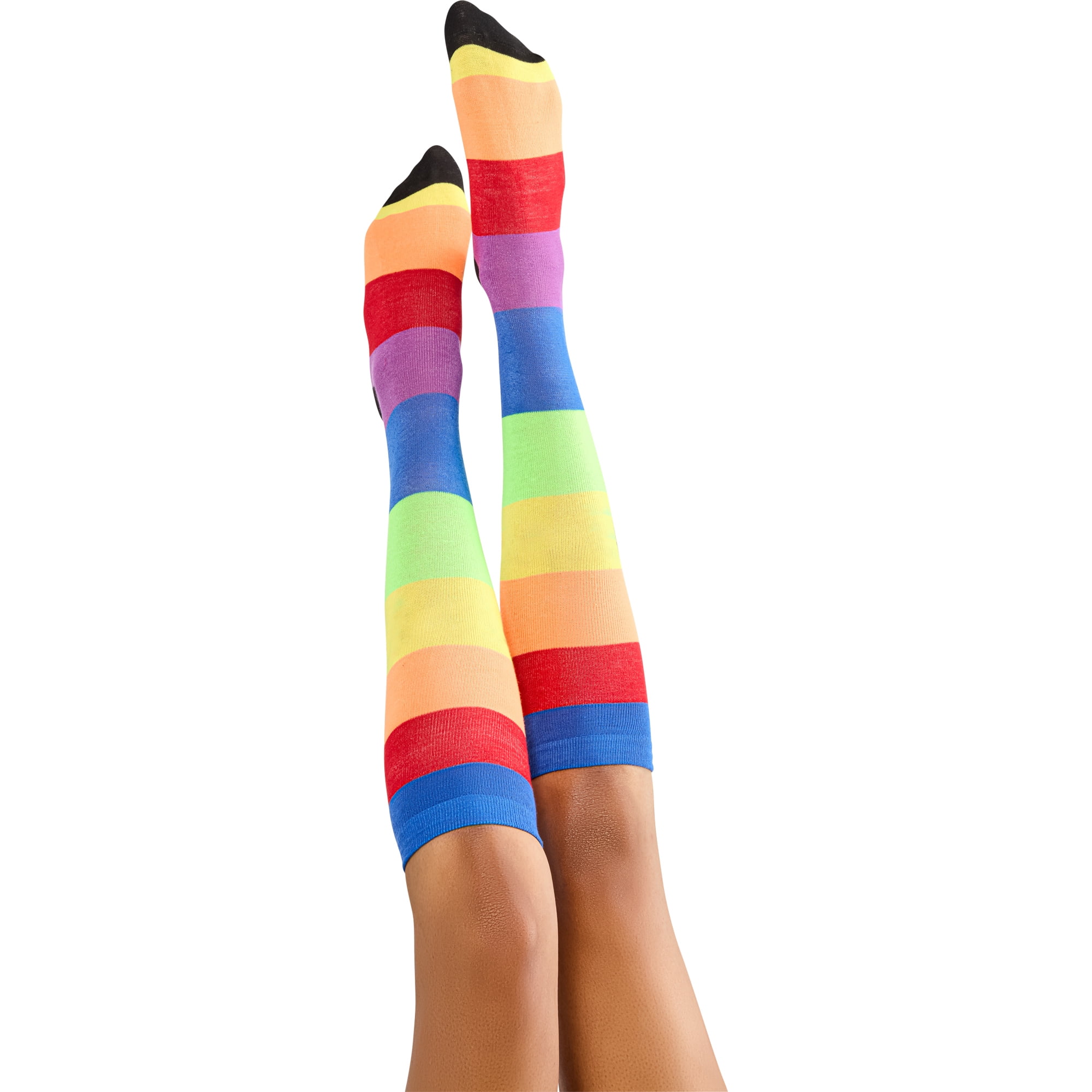 Rubies Rainbow Striped Socks, One Size