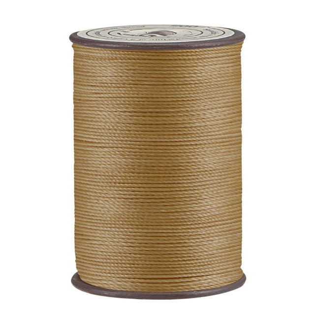 Unique Bargains Thin Waxed Thread 93 Yards 0.65mm Polyester String Cord for Machine Sewing Hand Quilting Weaving, Pastel Brown