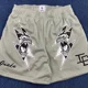 thumbnail image 4 of Pantalones cortos de estilo americano de moda para hombre, pantalones cortos deportivos casuales de malla cortados a la rodilla, pantalones cortos de entrenamiento para correr y baloncesto para hombre, 4 of 4