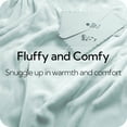 thumbnail image 4 of SUNNY HEAT Electric Heated Blanket Queen Size 84" x 90" Soft Flannel with 4 Levels Heating & 10Hs Auto off, Dual Controllers, Machine Washable, Spa Green, 4 of 7