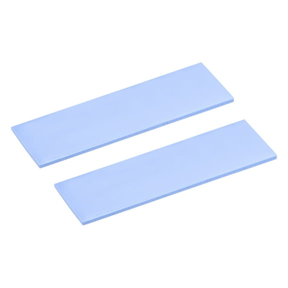 Uxcell 2 Pack Silicon M.2 Thermal Pad 2.76 x 0.87" for Pc M.2 2280 Nvme SSD Heatsink Cooler Blue