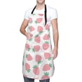 thumbnail image 3 of Uemuo Strawberry Pattern Waterproof Apron Adjustable Dishwasher Apron- Apron for Women Men Heavy Duty Work Apron for Dishwashing Chemical Lab, 3 of 9