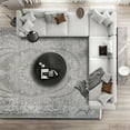 thumbnail image 3 of Grey Oriental Area Rugs for Living Room Washable Rugs Boho Moroccan Area Rug Soft Neutral Geometric Bohemian Carpet Distressed Indoor Rug for Bedroom Dining Room Office Foldable Nonslip Rug, 3 of 9