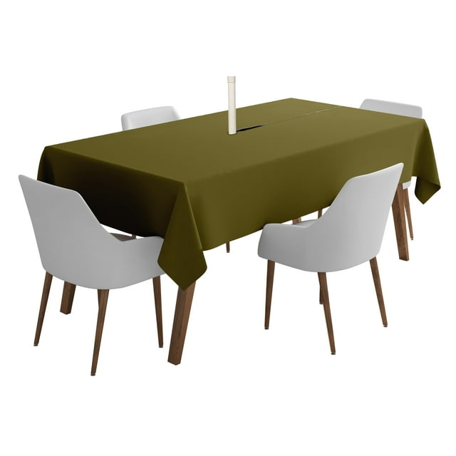 Vargottam Nappe Intérieure/extérieure 58 x 102 Pouces Imperméable Vert Olive Nappe Zippée