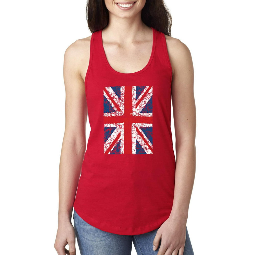 IWPF - Womens Union Jack British Flag Racerback Tank Top - Walmart.com ...