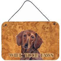 Carolines Treasures SC9137DS812 Dachshund Aluminium Metal Wall or Door Hanging Prints 8x12 multicolor