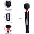 thumbnail image 5 of Happon Powerful Personal Wand Massager, Handheld Electric Back Massager with 10 Vibration Modes, Sports Recovery and Relieve Deep Tissue Muscle Pain for Neck Back Shoulders Legs (Black), 5 of 7