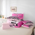 thumbnail image 4 of Erosebridal Princess Crown Bedding Sets Twin Size, Girly Pink Comforter Sets with Sheets, Leopard Print Decor, 4 of 5