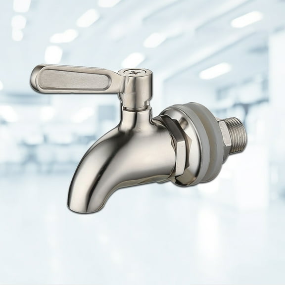 WASHWEPE 1Pack 304 Stainless Steel Wine Barrel Faucet for Hotel and Impurities Reduction Kitchen Tap