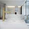 thumbnail image 4 of CastelloUSA Moonshell Round Basin Glass Crystal Bathroom Vessel Sink - 18" Clear, 4 of 5