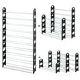 Zimtown 50 Pairs Shoe Storage Rack 10 Tiers Shoe Shelf Tower Stand Shoe
