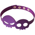 thumbnail image 1 of HUGFEGWE Collier Ras-du-Cou Squelette Cool d'Halloween Collier Punk Collier Ras-du-Cou Ras-du-Cou en Cuir PU Bijoux de Cosplay CA919-100618, 1 of 8