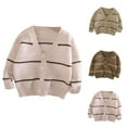 thumbnail image 1 of QIPOPIQ Unisex Boy' Girls' Cardigans Sweater V-neck Long Sleeve Button Soild Cotton Knit Sweaters Clearance, 1 of 4