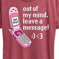 thumbnail image 3 of Instant Message - Out Of My Mind Leave A Message - Women's Short Sleeve Graphic T-Shirt, 3 of 6