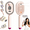 1pc pink, variant on Electric Spray Air Cushion Massage Comb, Rechargeable Electric Steam Brush, Anti-Frizz Anti-Static Detangling Mist Comb for Hair Care,1pc Purple