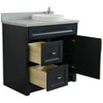 thumbnail image 4 of Bellaterra Home 400700-37R-DG-GYRDR 37 in. Single Sink Vanity with Granite Top, Dark Gray & Gray - Left Round Sink & Right Drawers, 4 of 4