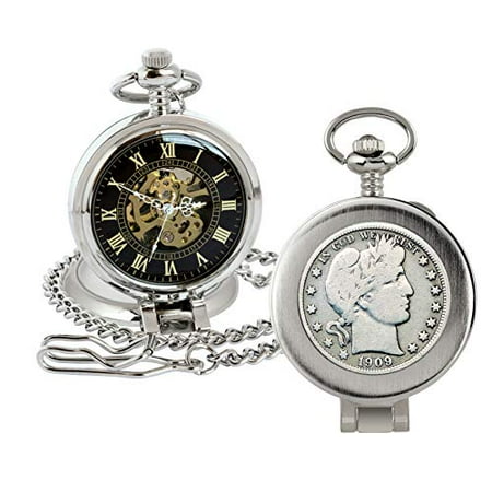 Half dollar pocket watch sale