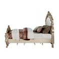 thumbnail image 4 of Acme Gorsedd Eastern King Bed in Cream Fabric and Antique White, 4 of 6