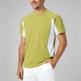 thumbnail image 2 of Mens Shirts Short Sleeve Crewneck Basic Yellow Tee Shirts Mens Clothing, 2 of 6
