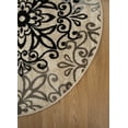 thumbnail image 5 of Superior Modern Floral Scroll Pet and Kid-Friendly Indoor Area Rug, 8' Round, Multi-Colored, 5 of 6