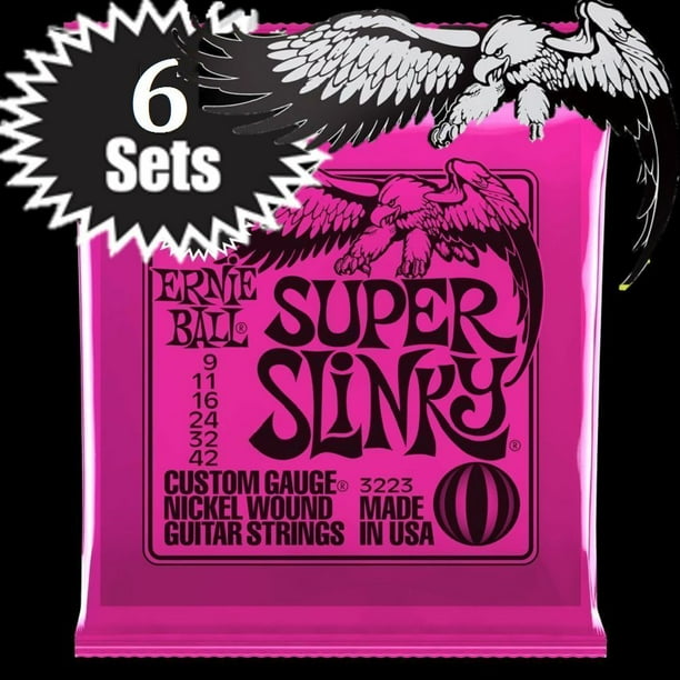ernie ball 2223 electric guitar strings super slinky