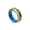 Blue Gold, variant on Unisex Stainless Steel Rotatable Talisman Two-Color Heartbeat Heart Exquisite Retro Birthday Gift Festival Ring Blue Gold Size 13