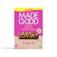 thumbnail image 1 of MadeGood Chocolate Drizzled Birthday Cake Bar 15 Bars, 1 of 10