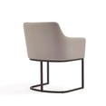 thumbnail image 6 of Manhattan Comfort Serena Dining Armchair with Steel Frame in Light Gray, 6 of 10