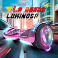 thumbnail image 2 of Hoverboard Bluetooth Hovestar LBW12A Monopatín eléctrico de piel impresa Color cromado con Ruedas intermitentes LED, 2 of 5