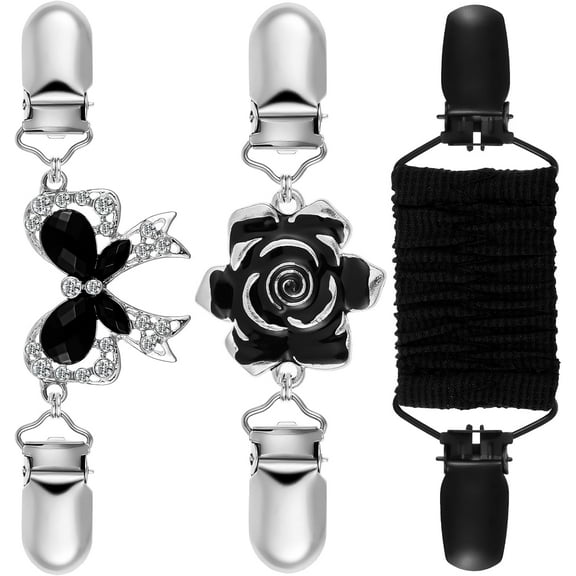 3 Pcs Waist Cincher Clips, Vintage Sweater Dress Back Cinch Cardigan Shawl Pins
