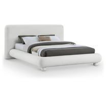 Meridian Furniture Blair Cream Fabric Upholstered Queen Bed