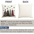thumbnail image 6 of Christmas Pillow Covers 18x18 Inch,Winter Christmas Tree Decorations Pillows Decorative Throw Pillow Cases Red and Black Xmas Cushion Covers for Home Decor Couch Holiday Outdoor (2-18), 6 of 6