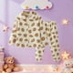 thumbnail image 1 of Cowsor Cute Kids Clothes Long Sleeve Print Sweatshirt Top and Pants Set Toddler Loungewear, 1 of 7