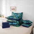 thumbnail image 6 of Homewish Tree Leaves Twin Bedding Sets 7-Piece for Teenagers,Botanical Theme Bedding Comforter Set Microfiber,Tropical Plants Breathable Sheet Sets,Ultra Soft Home Decor,Reversible, 6 of 8