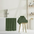 thumbnail image 5 of GLAMBURG Ultra Soft 8-Piece Towel Set- 100% Pure Ring spun Cotton, Contains 2 Oversized Bath Towels 27x54, 2 Hand Towels 16x28, 4 Wash Cloths 13x13 - Ideal for Everyday use, Hotel & Spa- Olive Green, 5 of 7