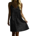 thumbnail image 2 of Odbmxy Cami Women's Mini Dress Summer Cotton V-Neck Sleeveless Sun Dresses Women Casual Tank Holiday, 2 of 9