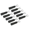 thumbnail image 4 of U Type Electrical Crimp Terminals, 10Pcs/Set Nickel Plating  Conductivity Copper+PVC Fork Spade Wire Connectors  For Multimeter ANGGREK Como se muestra en la descripción, 4 of 8