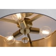 thumbnail image 5 of AFX  Celine Pendant Satin Brass/White, Gold - 18", 5 of 7
