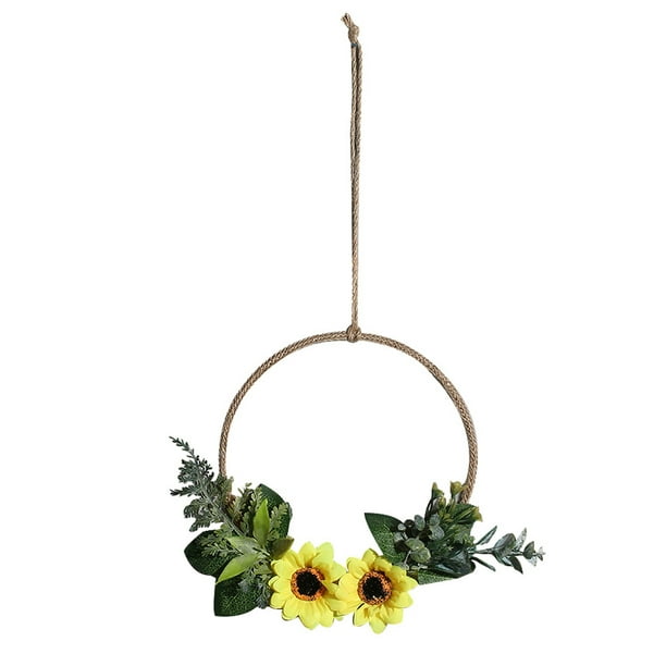 KAKOWELY 1 guirnalda floral artificial de estilo nórdico para colgar en la pared.