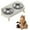 C, variante sur Mangeoire Surélevée pour Animaux en Acier Inoxydable avec Bol Intégré pour Nourriture et Eau pour Chats Chiens Non Durable Station pour l'Heure des Repas