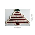 thumbnail image 3 of Woven Christmas Diatom Mud Mat - 23.6x15.7in Multicolor Non-Slip Polyester Door Mat, Soft Bath Entrance Rug for Bathroom Holiday Decor & Festive Home Accent, 3 of 6